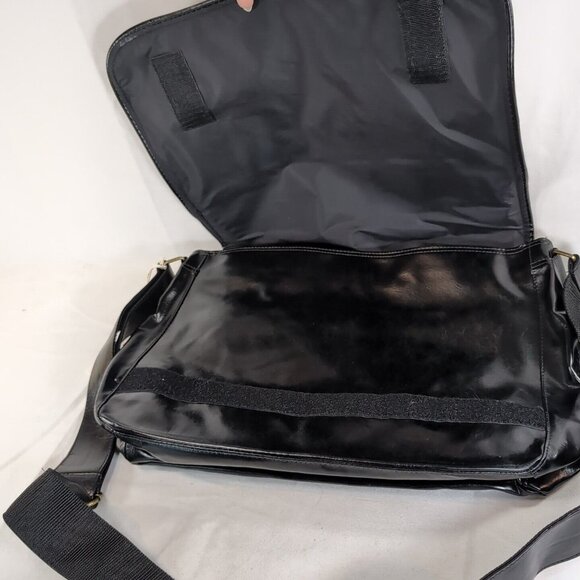 Olympic Museum Collection Mexico 68 1968 Faux Leather Bag Satchel Black NEW NWT - Picture 10 of 16